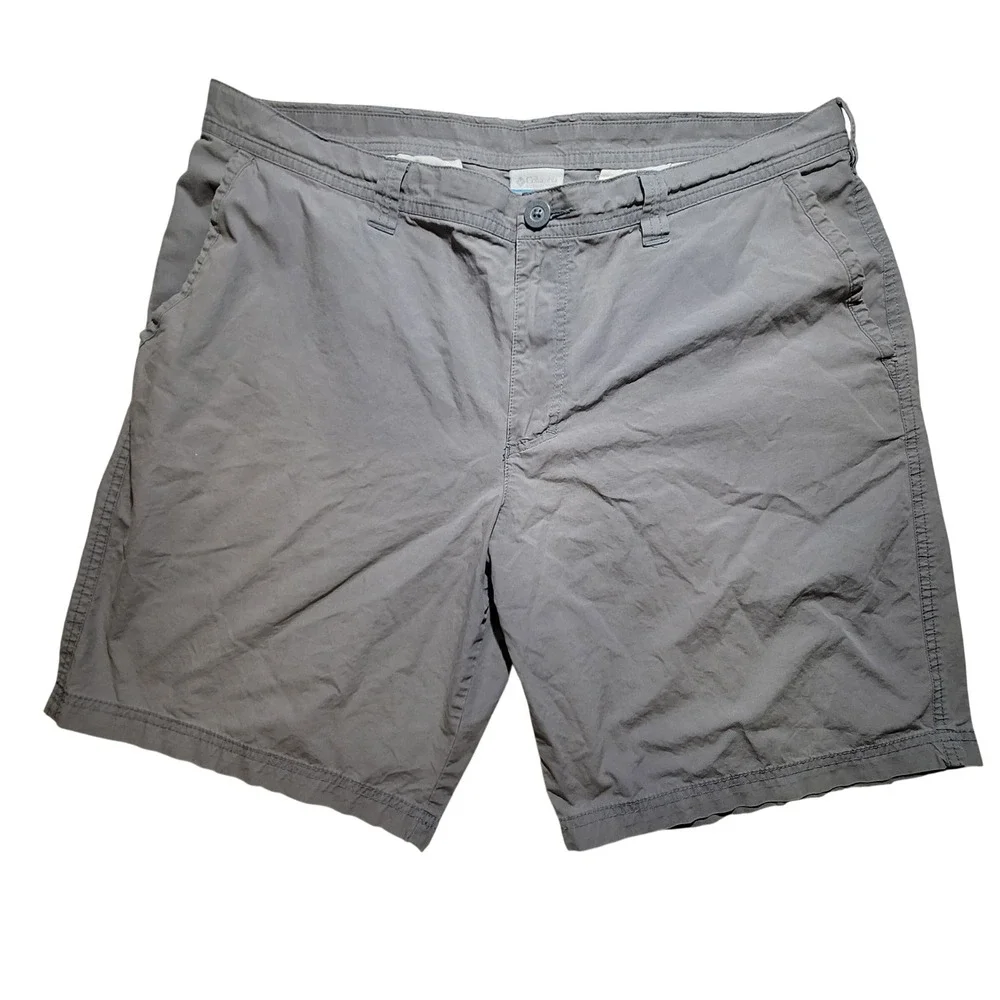 Columbia Shorts Mens‎ 38 Gray 100% Cotton Lightweight Outdoor Hiking Casual